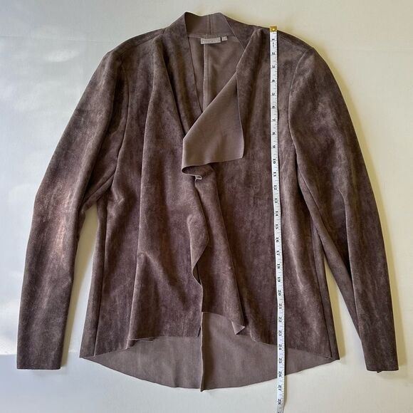 Ellie Kai Ultrasuede Unstructured Faux Suede Open Jacket Size M - Picture 9 of 16